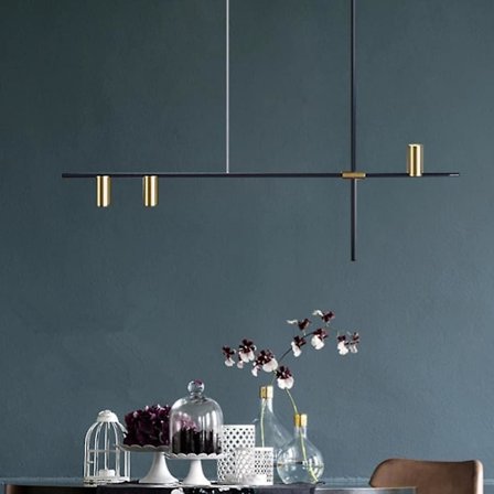 3-armet 123cm Pendellampe Led Lysekrone Metal Geometrisk