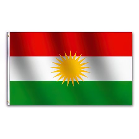 Kurdistanin lippu - 150 x 90 cm