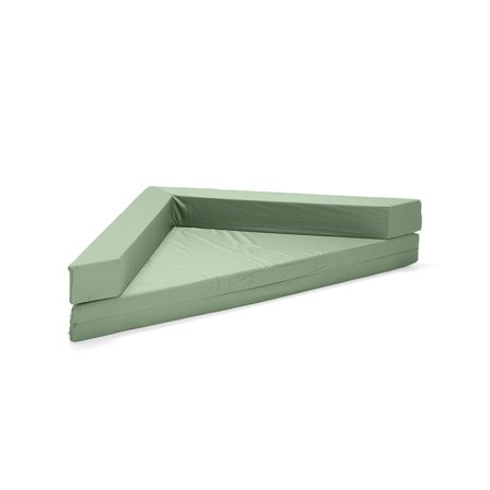 Foam corner floor cushion VERA, moss green
