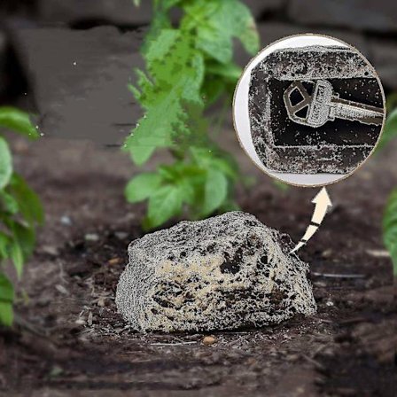 Reserve Nøgle Falsk Sten Grå Sten Safe til Havegård