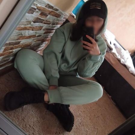 Dam Luvtröja Och Sweatpants Luvtröjor Sweatsuit Dragsko