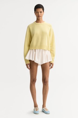 Soft Goat - Cashmere top - M - Honeydew yellow