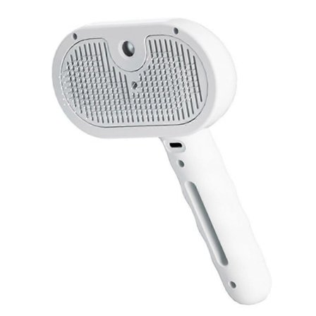 Dampbørste til kæledyr, 4-i-1 selvrengørende dampbørste til hunde