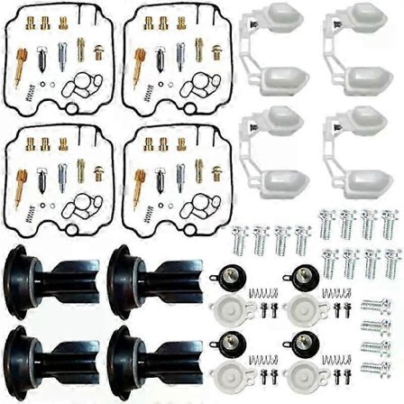 Yamaha FZR1000 EXUP 89-95 FZR 1000 Motorsykkel Sylinder Forgasser Reparasjonssett for Drivstoffsystem Flottør og Membran