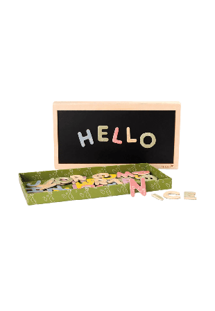 MICKI Magnetbokstäver med låda Träleksaker Unisex ONESIZE