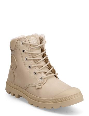 Pampa Sport Cuff Wps Shoes Boots Ankle Boots Laced Boots Beige Palladium*Betinget Tilbud