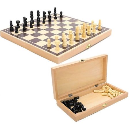 New product, Chess set, wooden chessboard, wooden chess game - 30 x 30 cm