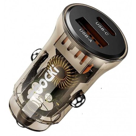 2-porttinen kompakti USB-C-autolaturi 45 W PD20W & QC 3.0