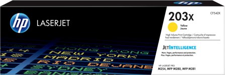 HP 203X gul original LaserJet-tonerkassett med hög kapacitet, 190781107149