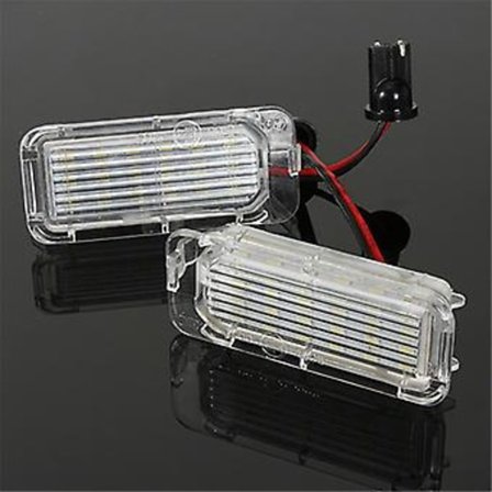 2 stk LED Nummerpladelygte Til Ford Focus Fiesta Kuga Mondeo Grand( )