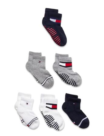 Th Baby Sock 6P Flag Sock Ecom Socks & Tights Socks Multi/mønstret Tommy Hilfiger