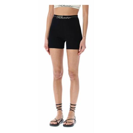 Khaite Shorts 8757400Sm Sort, Dame