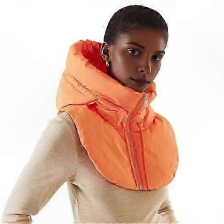 Yousheng Vinter Ultralett Dun Hette Hatt Jakke Hals Krage Glidelås Lukking Snøring Menn Varm Ring Skjerf Balaclava Hatt Jakke Skjerf Kort Tank Top