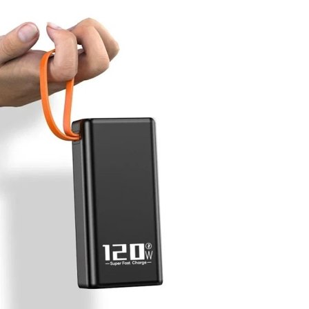 Bedste kvalitet PowerBank 200000mAh Tovejs 120W Hurtig Opladning Powerbank Bærbar Oplader Type-C til IPhone 14 13 W/ LED Lys Eksternt Batteri