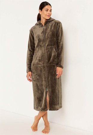 Cellbes of Sweden - Badekåbe i fleece i nougat til damer i størrelse 54/56