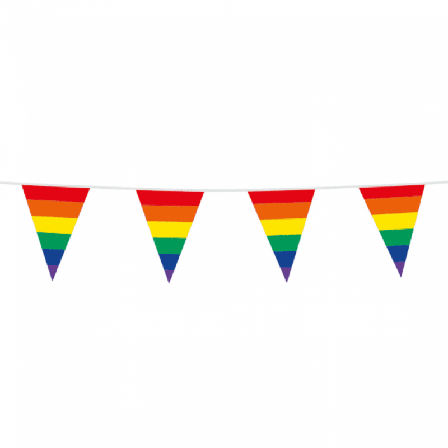 Flaggbanderoll regnbåge 10 meter