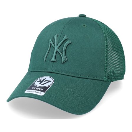 47 Brand - MLB Grønn trucker Caps - New York Yankees Branson Mvp Dark Green Trucker @ Hatstore