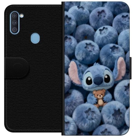 Kompatibelt Lommeboketui til Samsung Galaxy A11 Lady Gaga minimalistisk plakat med gitar og monokrom design