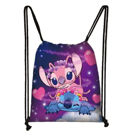 Stitch Glidelås Ryggsekk College Skolesekk Lett Justerbare Stropper Casual Stor Kapasitet Skoleveske #1