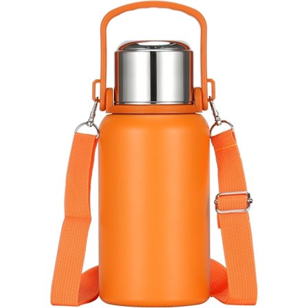 Vattenflaska Rostfritt Stål 32oz Stor Dubbelväggig Metall Isolerad Sportvatten