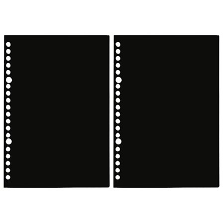 2stk Fargerikt PP Løsbladsdeksel A5/B5 klararkbeskytter Indeksavdeler skiller for ringperm Dokumentnotatbok