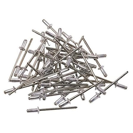 (Grå) Nagler - 4 forskjellige diametre: 2.4, 3.2, 4 og 4.8 mm - AUTOBEST - 50 nagler av hver