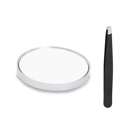 10X 20X 30X Forstørrer Speil Reise Forstørrelsesspeil med Sugekopper for Sminke Barbering Hudorm Fjerning av Urenheter