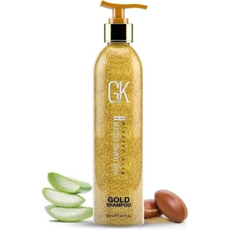GK HAIR Global Keratin Gold Shampoo (8.5 Fl Oz/250ml) Hårfuktighetsgivande glans och skydd med arganolja, sheasmör