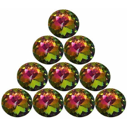 10 stk Serie 30MM Fargerike Krystallknotter Glass Skap Knotter Skuff Trekk Håndtak for Hjem Garderobe Skuff og Kommode