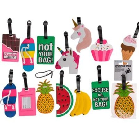 /Hc/Bagagelapp / Tag för Bagage - Fäst på resväskan, flerfärgad