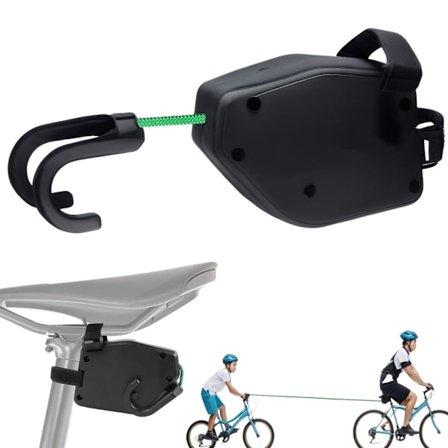 Børnecykel træktov, 2,5 m indtrækkelig, cykeltræk system, cykeltræk system indtrækkelig, mountainbike trækrem -GSL ZD C