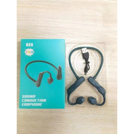 Benledning Bluetooth headset, trådlöst headset svart