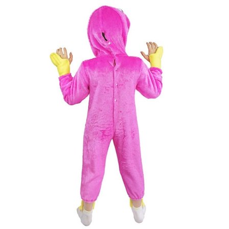 3-14 år Børn Drenge Piger Poppy Playtime Huggy Wuggy Cosplay Jumpsuit Sove Tøj 11-14 År Pink