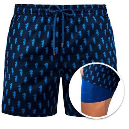 Badebukser for menn, badeshorts, boardshorts, hurtigtørkende strandshorts - DK6018