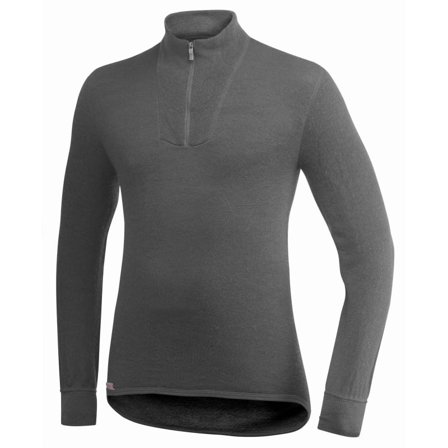Woolpower Zip Turtleneck 200 Men base layer tops Grey S