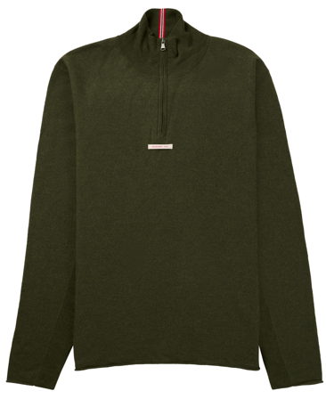 Amundsen Boiled Half Zip Mens Earth