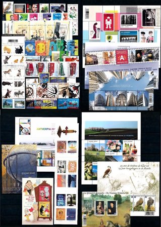 Belgien - Årgang 2010 - Postfrisk