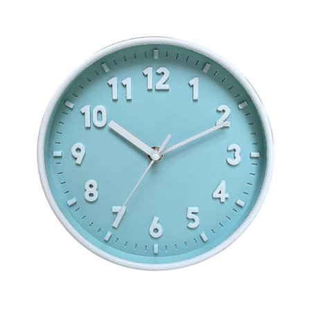 Moderne Simpel Vægur 8 Tommer Candy Farve Lydløs Til Time Clocks Ornament-hy