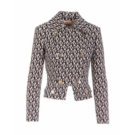 Elisabetta Franchi Blazers svart, Dam, Dam, Storlek: 2XS