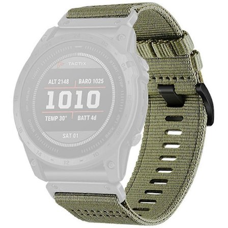 Klockarmband för Garmin Fenix 8 51mm/ Enduro 3/ Instinct 2X Universal 26mm Snabbfäste Nylon Canvas Klockarmband (FMY)