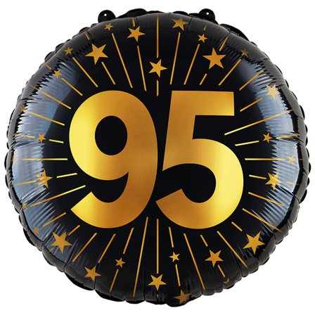 Folieballong med Stjerner og Tallet 95