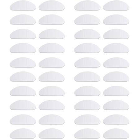 20 par glasögon näskuddar glasögonkuddar halkfria silikon mjuka näskuddar självhäftande näskuddar (transparent, 1,5 mm)