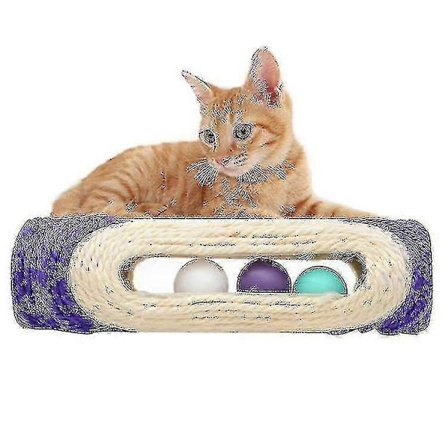Kattklösbräda Träningsleksak Husdjursartiklar Kattställ Rullande Sisal Klösande Fångad Boll Med