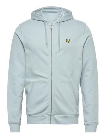Zip Through Hoodie Hettegenser Genser Blå Lyle & Scott