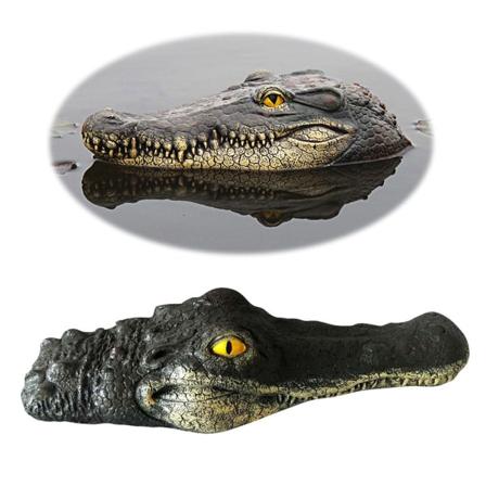 Krokodillehoved Flydende Vand Lokke Simulation Realistisk Alligator Dam Pool Have Dekoration