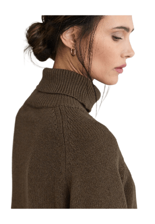 Newhouse Stickad Polotröja Iris Tröjor Dam Brun L