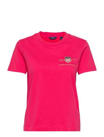Archive Shield Ss T-Shirt T-shirts & Tops Short-sleeved Rosa GANT