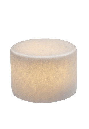 Unison MARBLE M white silk matt äkta marmor bordsljus Belysning Vit 80x60mm