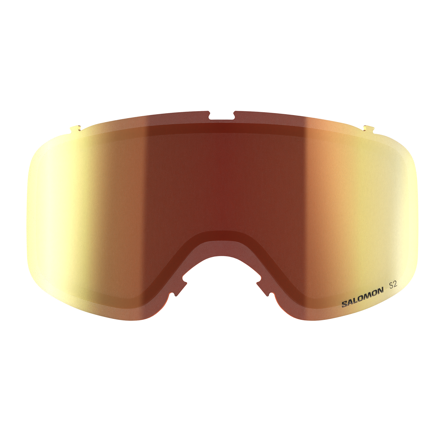 Salomon Ski Goggles Aksium 2.0 S Lens Ml, Cylindrical Lens, Partly Cloudy Transparency Rating 2, Red, One Size