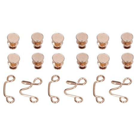 Byxknapp Gyllene Midjejustering Avtagbara Universella Fästknappar för Byxor Kjolar